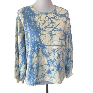 Rachel Comey for Target Blue Cream Marble Tie-Dye Pullover Sweatshirt